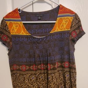 Ladies Tommy Hilfiger multi colored top medium size
